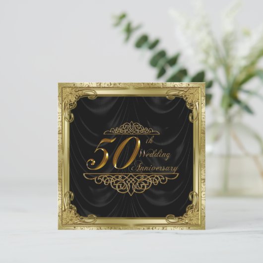 Invitation pour les 50 ans de mariage (Debout devant)