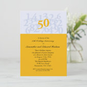 Invitation pour les 50 ans de mariage (Debout devant)