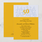 Invitation pour les 50 ans de mariage (Devant / Derrière)