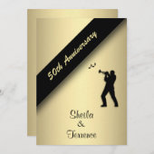 Invitation pour les 50 ans de mariage (Devant / Derrière)