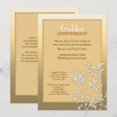 Invitation pour les 50 ans de mariage (Devant / Derrière)