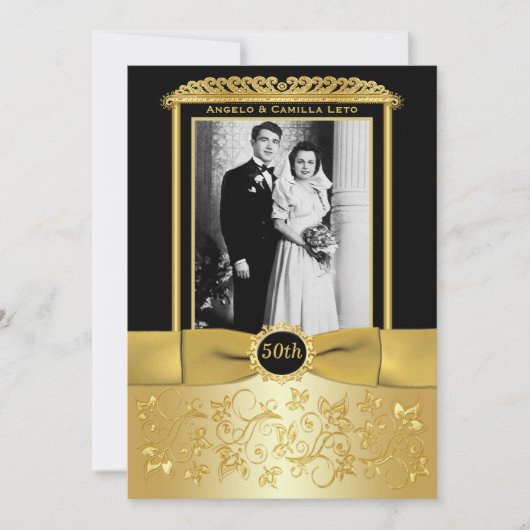 Invitation pour les 50 ans de mariage (Devant)