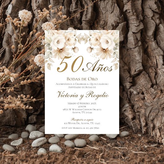 Invitation pour les 50 ans de mariage