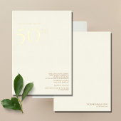 Invitation pour les 50 ans de mariage