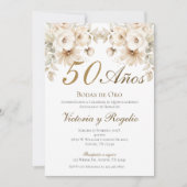 Invitation pour les 50 ans de mariage (Devant)