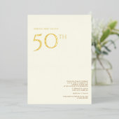 Invitation pour les 50 ans de mariage (Debout devant)