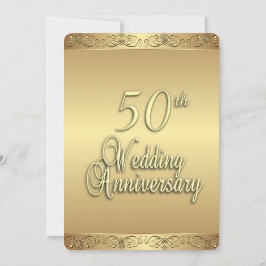 Invitation pour les 50 ans de mariage (Devant)
