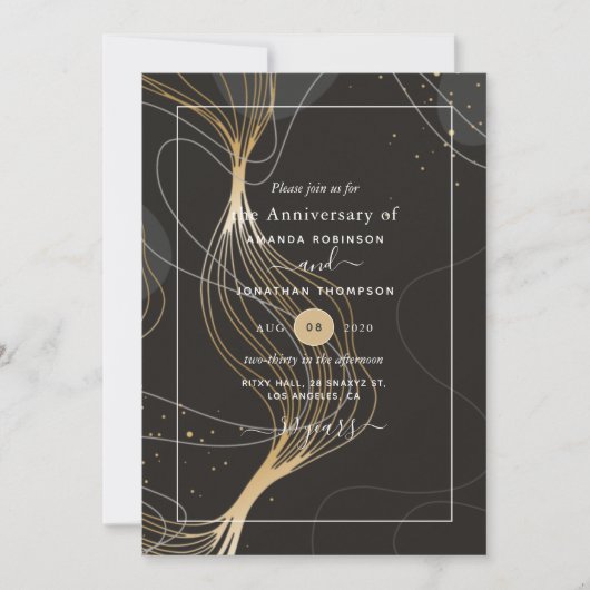 Invitation pour les 50 ans de mariage (Devant)