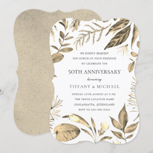 Invitation pour les 50 ans de mariage à la couronn