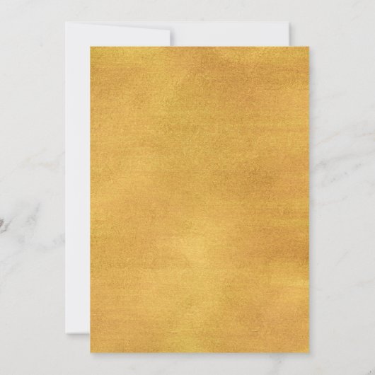 Invitation pour les 50 ans de mariage à motif flor (Dos)