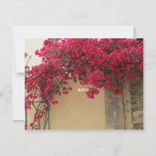 Invitation pour les 50 ans de mariage à thème flor (Dos)