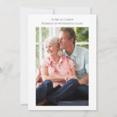 Invitation pour les 50 ans de mariage avec photo (Dos)