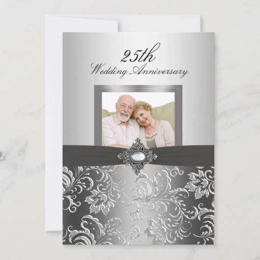 Invitation pour les 50 ans de mariage avec photo d (Devant)