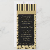 Invitation pour les 50 ans de mariage avec ruban i (Dos)