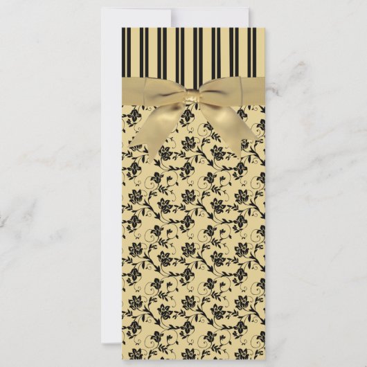 Invitation pour les 50 ans de mariage avec ruban i (Devant)