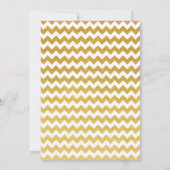 Invitation pour les 50 ans de mariage Chevron Or (Dos)