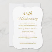 Invitation pour les 50 ans de mariage de Gold (Devant)