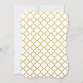 Invitation pour les 50 ans de mariage de Gold (Dos)