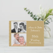 Invitation pour les 50 ans de mariage de mariage d (Debout devant)
