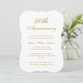 Invitation pour les 50 ans de mariage de mariage e (Debout devant)