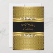 Invitation pour les 50 ans de mariage Diamond Flow (Devant)