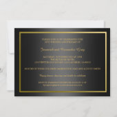 Invitation pour les 50 ans de mariage dorés (Dos)