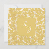 Invitation pour les 50 ans de mariage en forme de  (Dos)