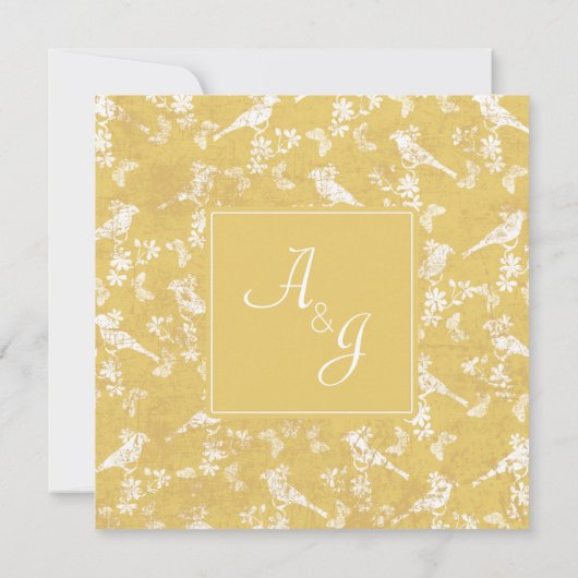 Invitation pour les 50 ans de mariage en forme de  (Dos)