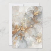 Invitation pour les 50 ans de mariage en or (Dos)