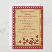 Invitation pour les 50 ans de mariage en or (Dos)