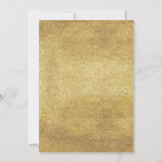Invitation pour les 50 ans de mariage en or faux b (Dos)