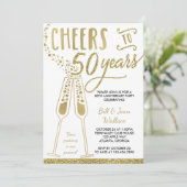 Invitation pour les 50 ans de mariage, Faux paille (Debout devant)