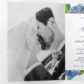 Invitation pour les 50 ans de mariage Hydrangea do (Intérieur en premier)