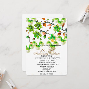 Invitation pour les 50 ans de mariage, Noces de ve