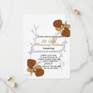 Invitation pour les 50 ans de mariage, Noces de ve