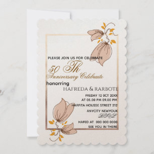 Invitation pour les 50 ans de mariage, Noces de Ve