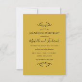 Invitation pour les 50 ans de mariage Rose (Devant)
