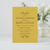 Invitation pour les 50 ans de mariage Rose (Debout devant)