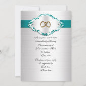 Invitation pour les 50 ans de mariage satin sarcel (Dos)