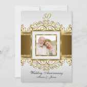 Invitation pour les 50 ans de mariage Tourbillon O (Devant)