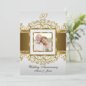 Invitation pour les 50 ans de mariage Tourbillon O (Debout devant)