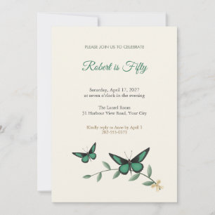 Invitation pour les 50 ans de Rajah Brooke Birdwin