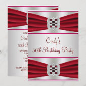 Invitation pour les 50 ans de Red Diamond (Devant / Derrière)