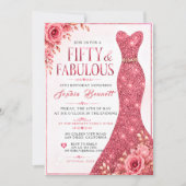 Invitation pour les 50 ans de Rose Red (Devant)