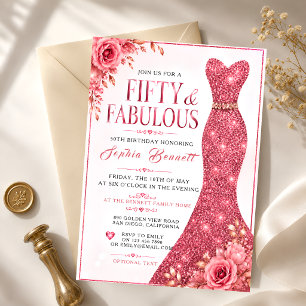 Invitation pour les 50 ans de Rose Red
