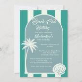 Invitation pour les 50 ans du Chic Coastal Stripe (Devant)