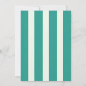 Invitation pour les 50 ans du Chic Coastal Stripe (Dos)