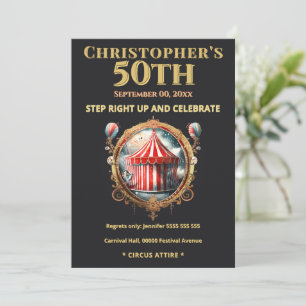 Invitation pour les 50 ans du Cirque Vintage