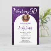 Invitation pour les 50 ans d'une femme (Debout devant)