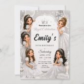 Invitation pour les 50 ans d'une princesse royale (Devant)
